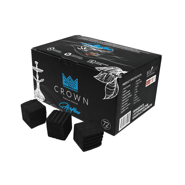 Уголь Crown Airflow Кокосовый 72 Шт (25 Мм) в Уфе