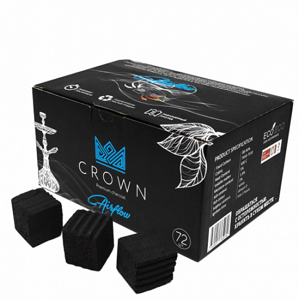 Кокосовый уголь Crown Air-Flow 25 мм в Уфе