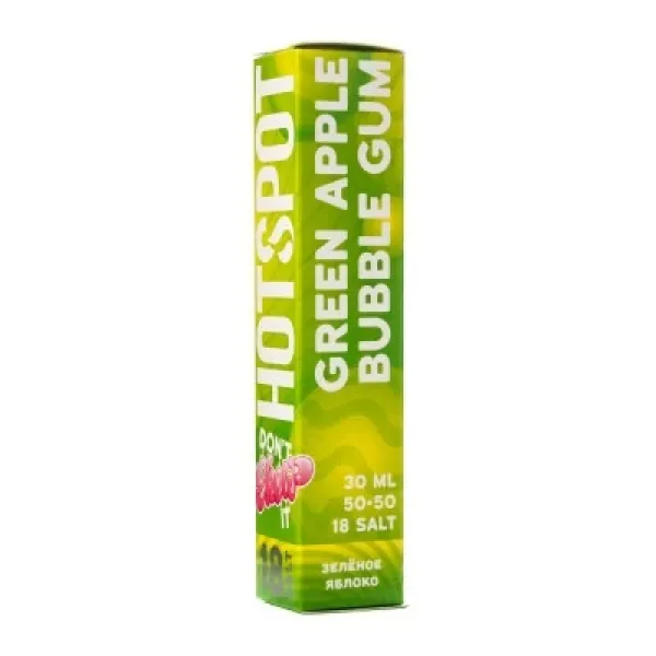 Жидкость HOTSPOT Chow Green Apple Bubble Gum 30 мл в Уфе