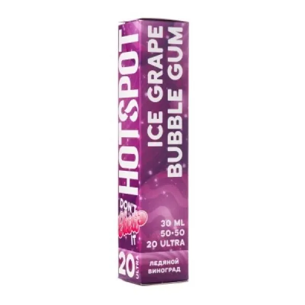 Жидкость HOTSPOT Chow Ultra Ice Grape Bubble Gum 30 мл в Уфе