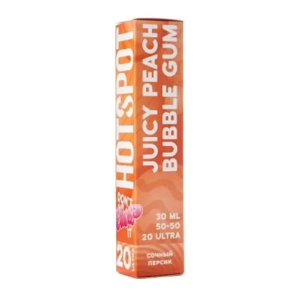 Жидкость HOTSPOT Chow Ultra Juicy Peach Bubble Gum 30 мл в Уфе