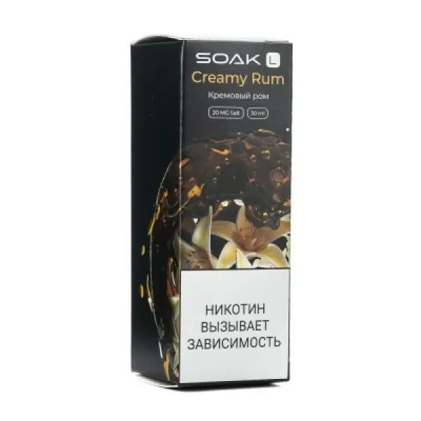 Жидкость SOAK L Creamy Rum 30 мл в Уфе
