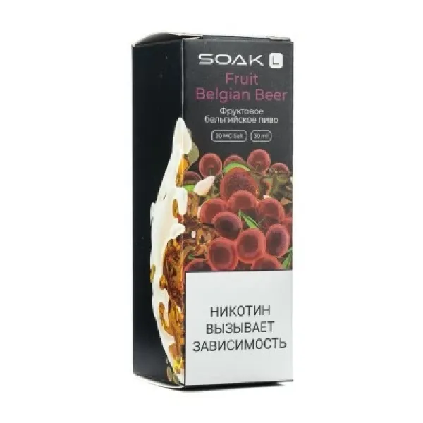 Жидкость SOAK L Fruit Belgian Beer 30 мл в Уфе