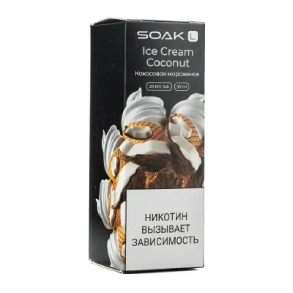 Жидкость SOAK L Ice Cream Coconut 30 мл в Уфе