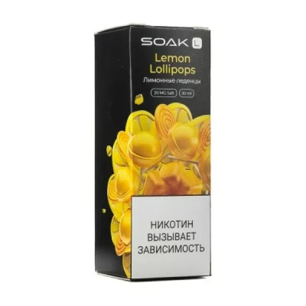 Жидкость SOAK L Lemon Lollipops 30 мл в Уфе