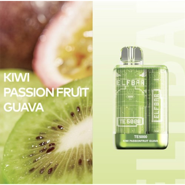 Elfbar TE5000 Kiwi Passion fruit Guava, 5000 тяг в Уфе