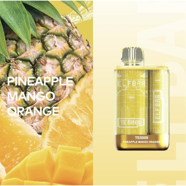 Elfbar TE5000 Pineapple Mango Orange, 5000 тяг в Уфе