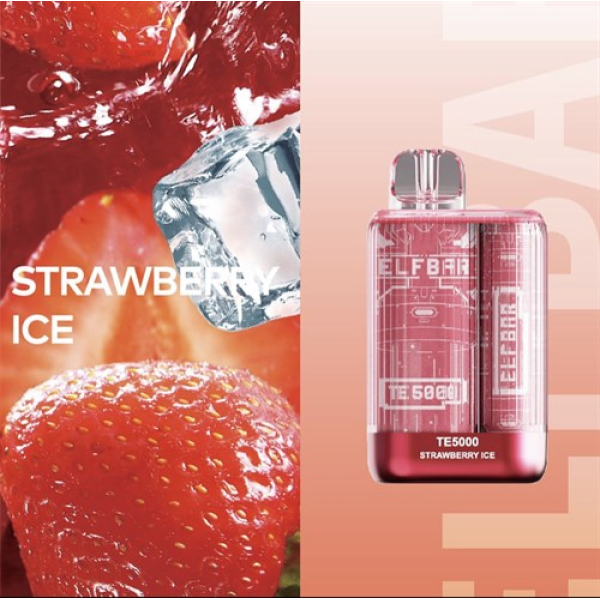 Elfbar TE5000 Strawberry Ice, 5000 тяг в Уфе