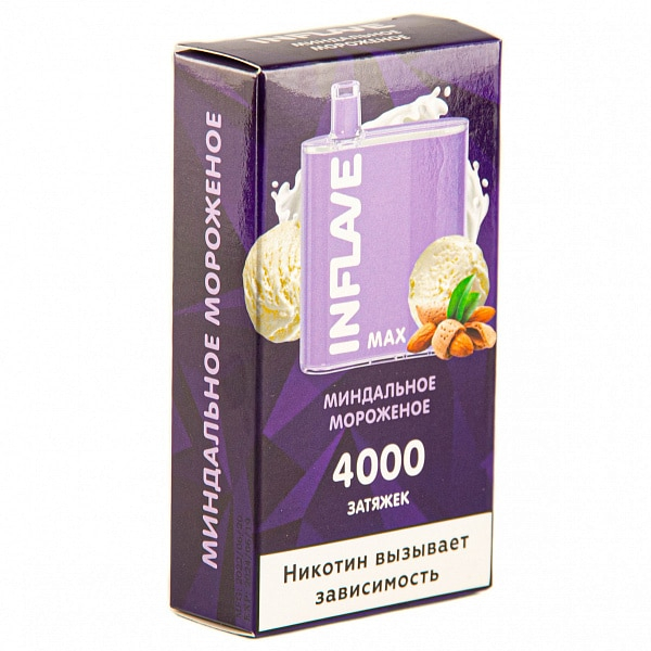 INFLAVE MAX Миндальное мороженое, 4000 тяг в Уфе