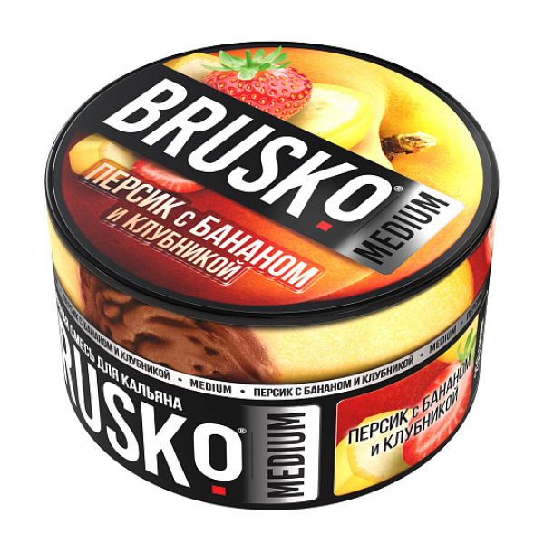 Смесь Brusko Персик с бананом и клубникой 250 гр в Уфе