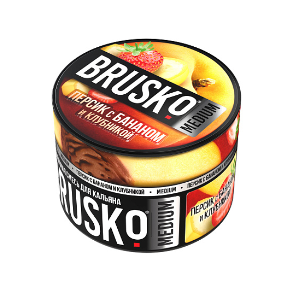 Смесь Brusko Персик с бананом и клубникой 50 гр в Уфе