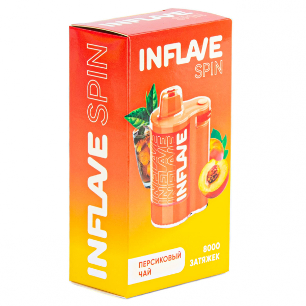 INFLAVE SPIN Персиковый чай (8000 затяжек) в Уфе