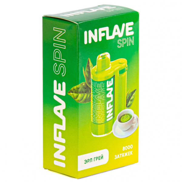 INFLAVE SPIN Эрл Грей (8000 затяжек) в Уфе