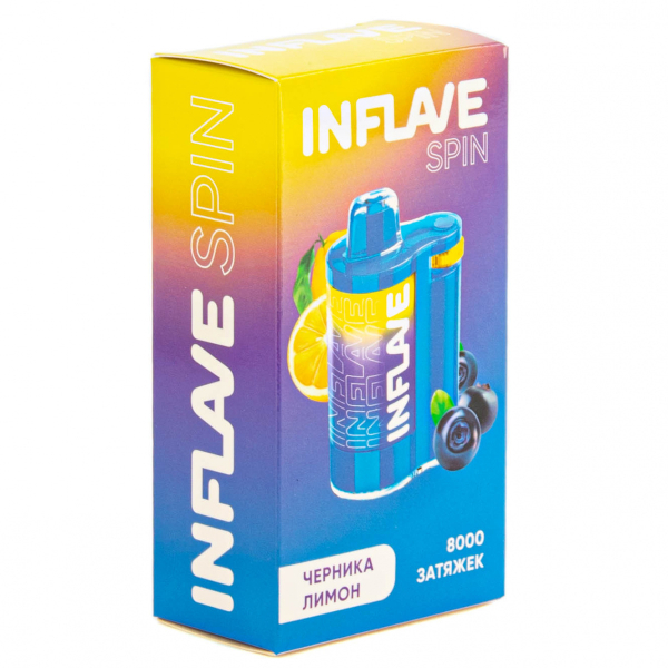 INFLAVE SPIN Черника лимон (8000 затяжек) в Уфе