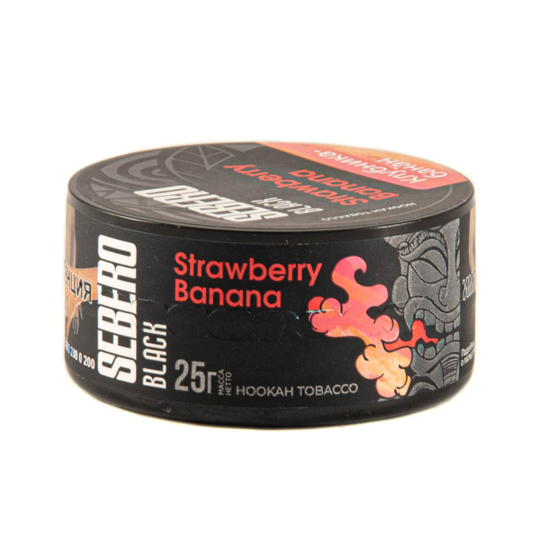 Табак Sebero Black Strawberry Banana  25 грамм в Уфе