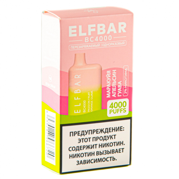 ELF BAR Passionfruit Orange Guava (4000 затяжек) 20 мг в Уфе