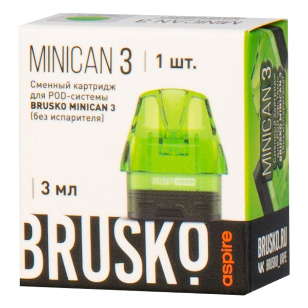 Картридж Brusko Minican 3 зелёный в Уфе