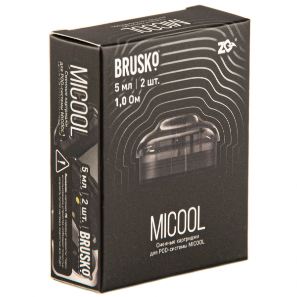 Картридж Brusko Zq Micool 5мл (2шт.) 1.0 в Уфе