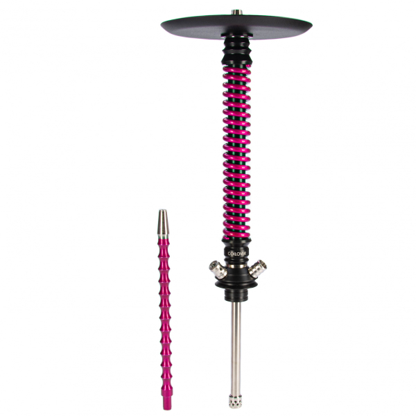 Кальян Mamay Customs Coilovers чёрно-розовый лак   в Уфе