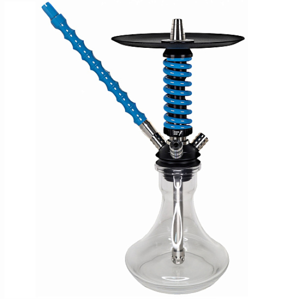 Кальян Mamay Custom Coilovers Micro Черный-Голубой Лак  в Уфе
