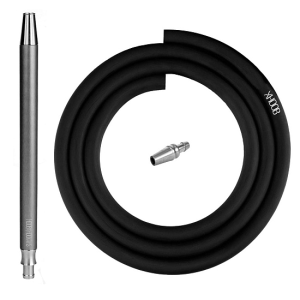 Hoob Smpl Xl Шланг Комплект Black (Черный Шланг, Мундштук, Коннектор Plug) в Уфе