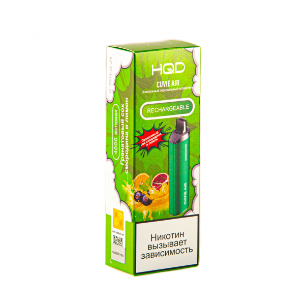 Hqd Cuvie Air Гранатовый Сок, Смородина И Лимон (4000 Затяжек) в Уфе