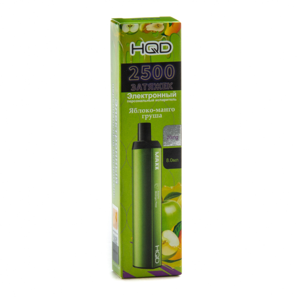 Hqd Maxx Яблоко Персик (2500 Затяжек) в Уфе