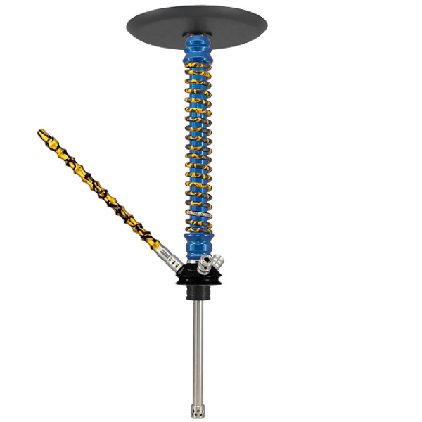 Кальян Mamay Custom V3 №12 Coilovers Голубой Золотой Сплеш  в Уфе
