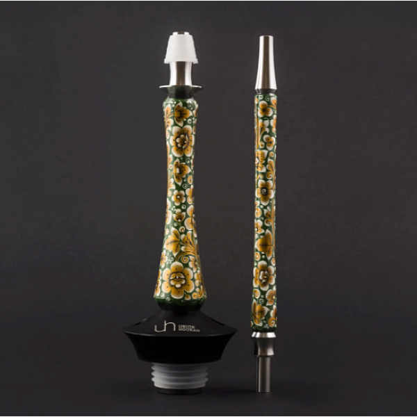 Кальян Union Hookah Sleek Хохлома Зеленый  в Уфе