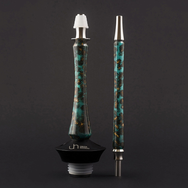 Кальян Union Hookah Sleek Акрил С Шишками Бирюзовый  в Уфе