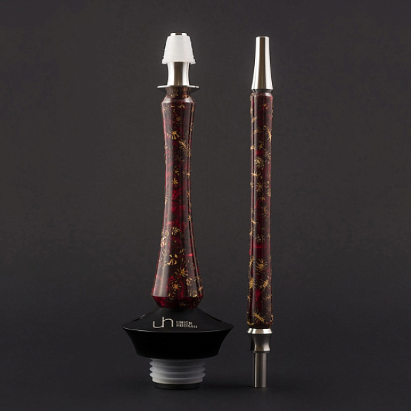 Кальян Union Hookah Sleek Акрил С Шишками Красный   в Уфе