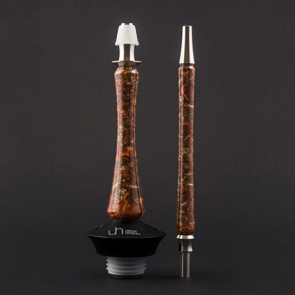 Кальян Union Hookah Sleek Акрил С Шишками Янтарь  в Уфе