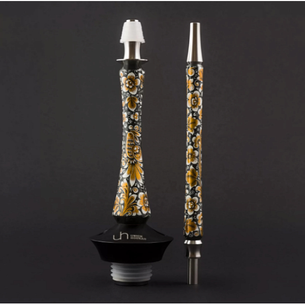Кальян Union Hookah Sleek Хохлома Черный  в Уфе