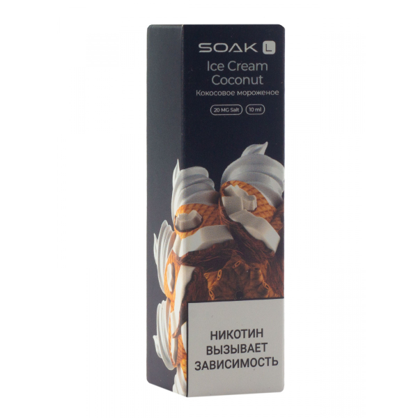 Жидкость Soak Ice Cream Coconut 10 Мл 2 Мг в Уфе