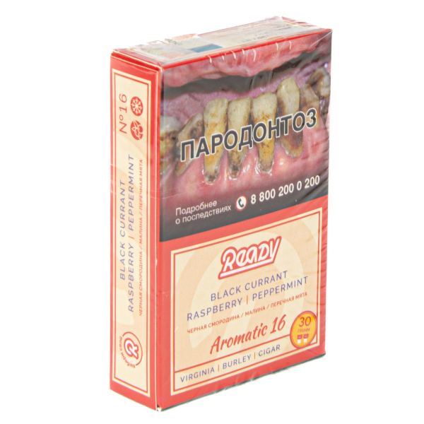 Табак Ready  №16 Black Currant Raspberry Peppermint 30 грамм в Уфе