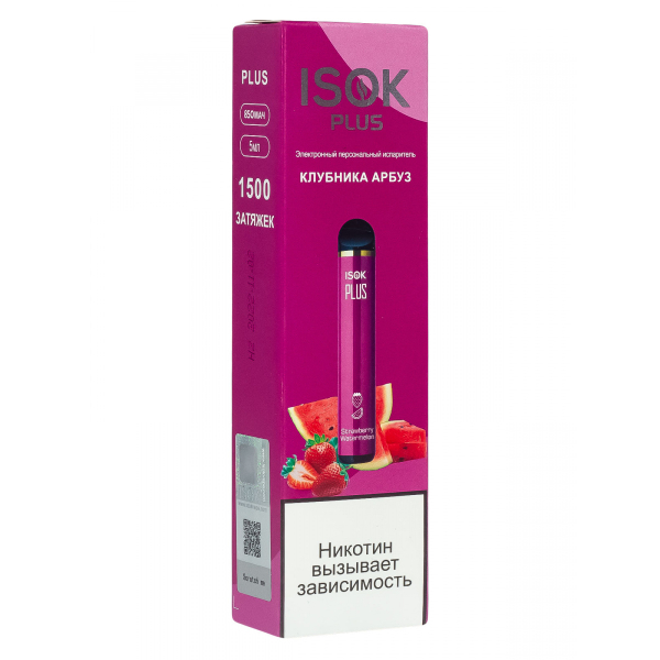 Isok Plus Клубника Арбуз (1500 Затяжек) в Уфе
