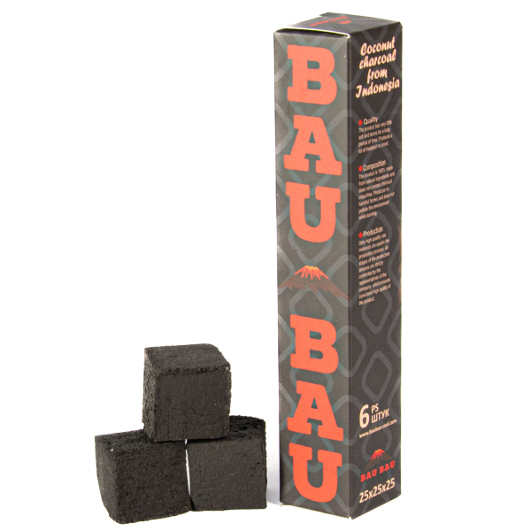Уголь Bau Bau Кокосовый 6 Шт Черный (25 Мм) в Уфе