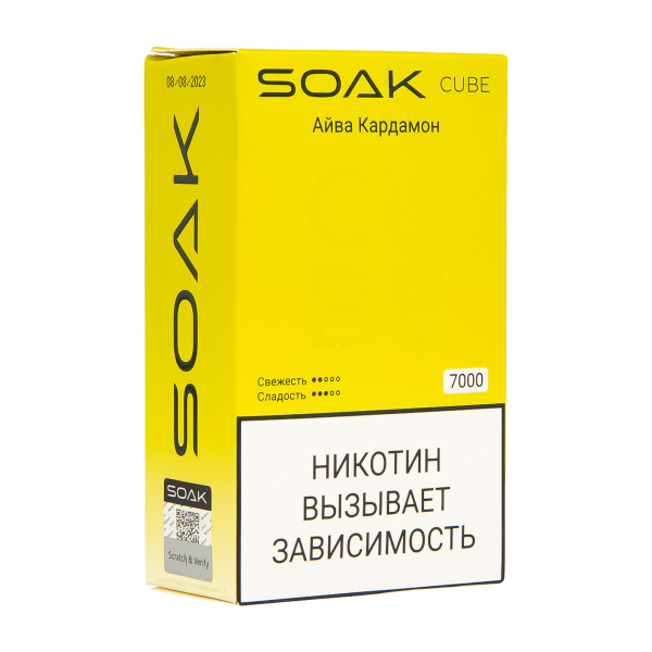 Soak Cube Айва Кардамон 7000 Затяжек в Уфе