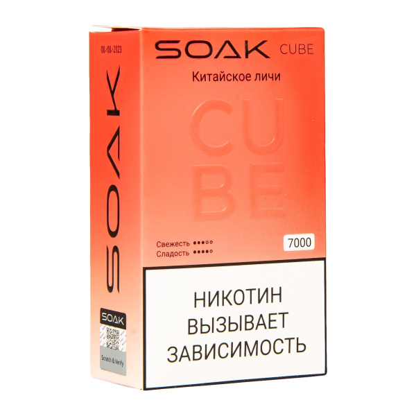 Soak Cube Китайское Личи 7000 Затяжек в Уфе