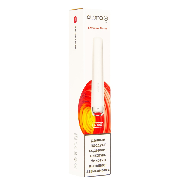 Plonq Plus Pro Клубника Банан (4000 Затяжек) 20 Мг в Уфе