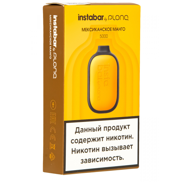 Plonq Instabar Мексиканское Манго (5000 Затяжек) 20 Мг в Уфе