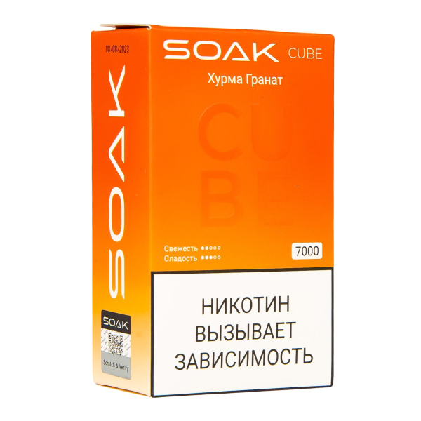 Soak Cube Хурма Гранат 7000 Затяжек в Уфе