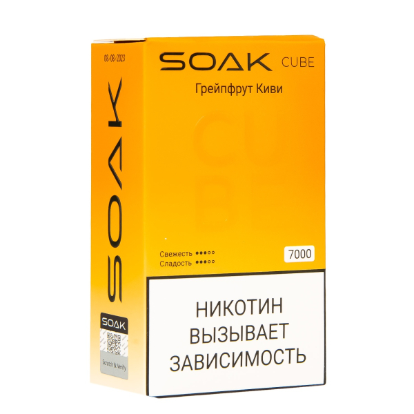 Soak Cube Грейпфрут Киви 7000 Затяжек в Уфе
