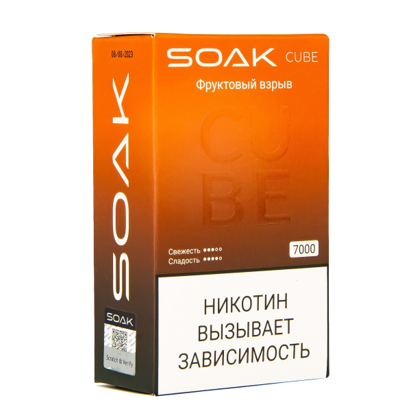Soak Cube Фруктовый Взрыв 7000 Затяжек в Уфе