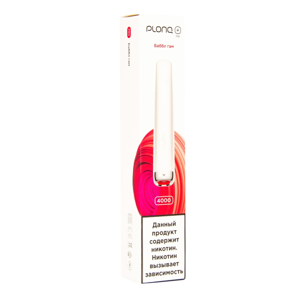 Plonq Plus Pro Баббл Гам (4000 Затяжек) 20 Мг в Уфе