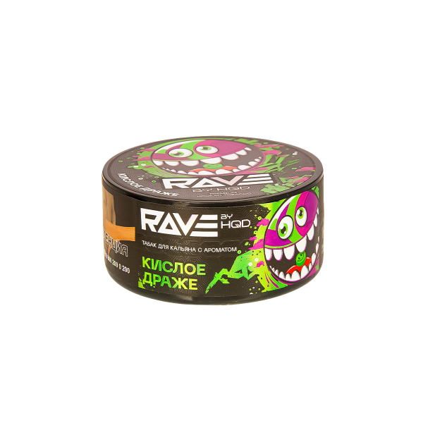 Табак Rave By Hqd Кислое Драже  25 грамм в Уфе