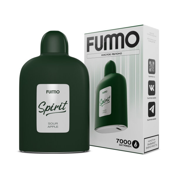 Электронка Fummo Spirit Кислое Яблоко  в Уфе