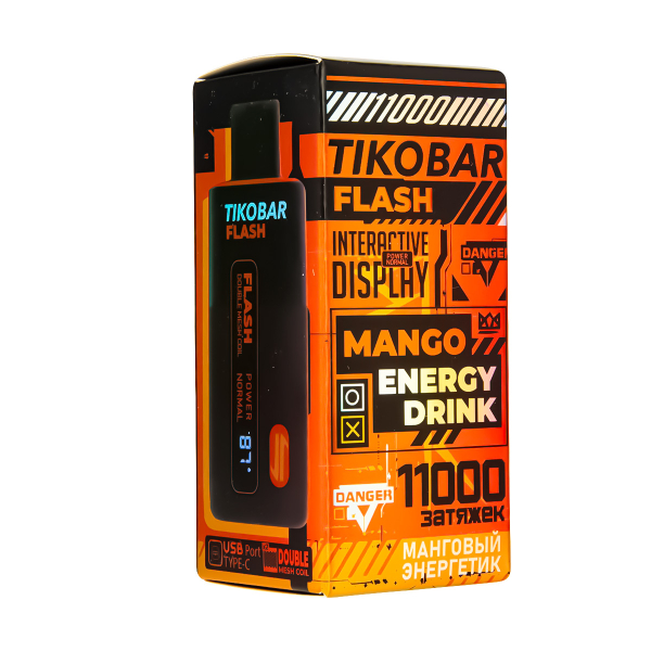 Электронка Tikobar Flash Манговый Энергетик 11000 Затяжек в Уфе