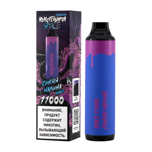 Электронка Monstervapor Space Синяя Малина (11000 Затяжек) в Уфе