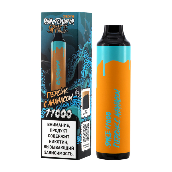 Электронка Monstervapor Space Персик И Ананас (11000 Затяжек) в Уфе